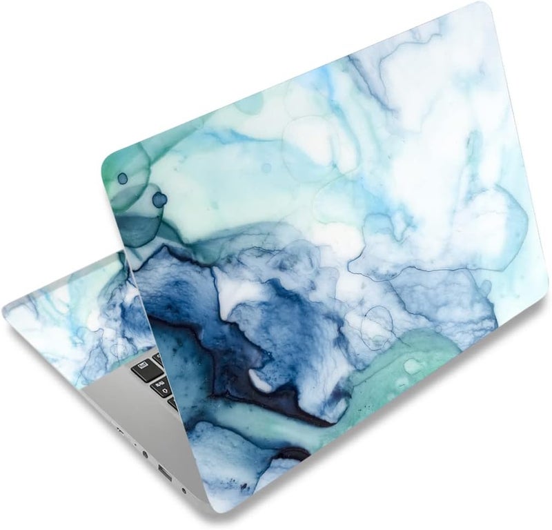 12.1 13 13.3 14 15 15.4 15.6 Inches Personalized Laptop Skin Sticker Decal Universal Netbook Skin Sticker Reusable Notebook PC Art Decal Protector Cover Case (Blue Marble 1)